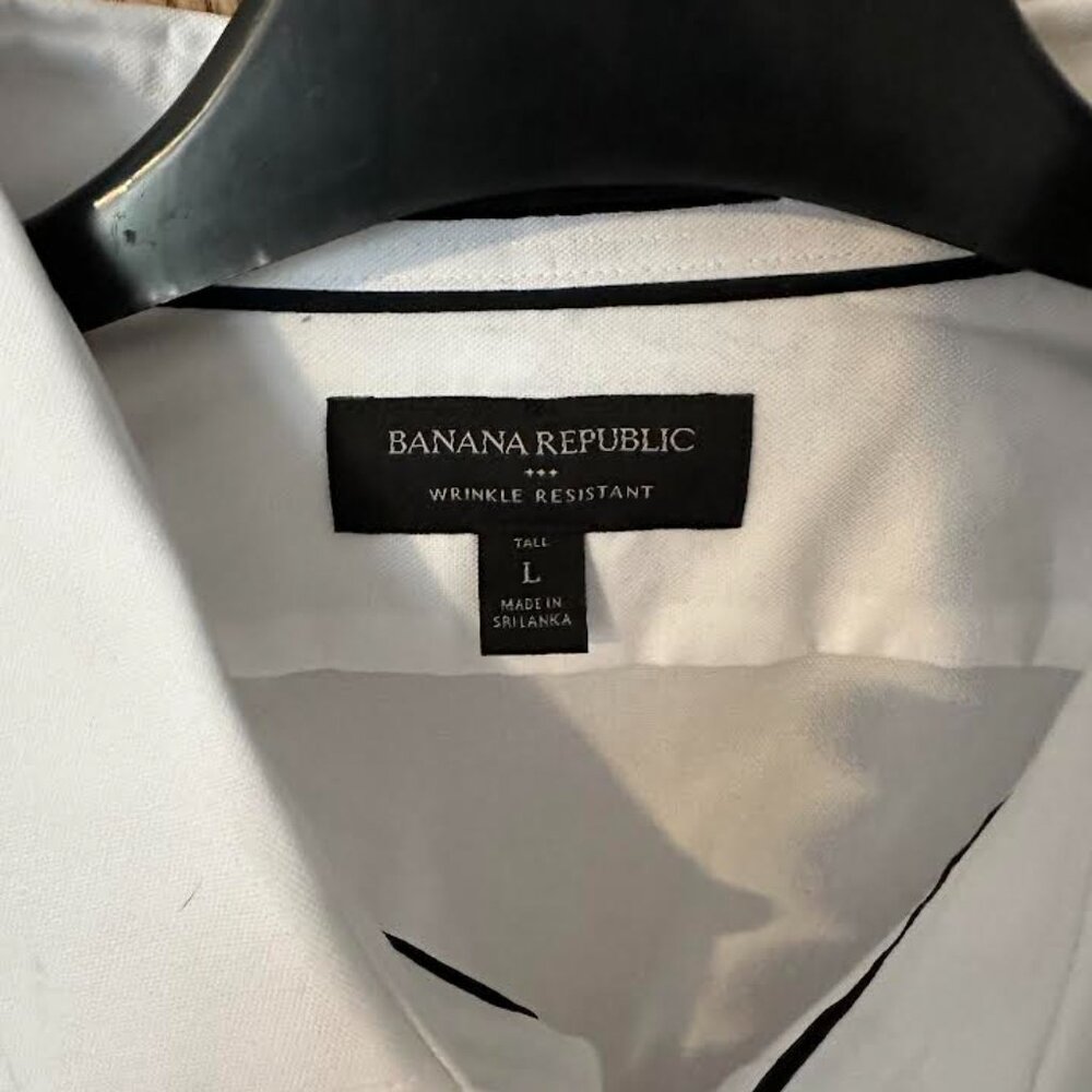 Banana Republic Factory Dress Shirt Large Tall NWOT - Picture 3 of 3